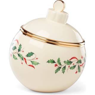 Lenox Holiday Ornament Cookie Jar 4,20 LB R?d og gr?n