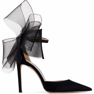 Jimmy Choo Averly 100 bow-trimmed pumps - black - EU 35.5