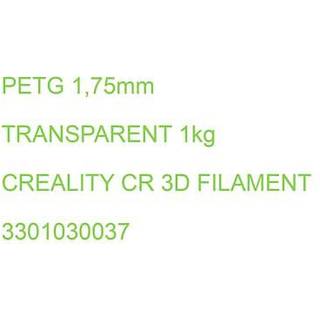 Creality Creality CR-PETG - 1.75mm - 1kg Transparent 6971636409625