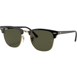 Ray - Ban Unisex RB3016F CLUBMASTER LOW BRIDGE FIT W0365 Solbriller Acetat Sort G15 Firkantet Normal