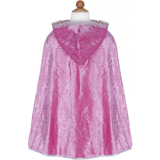Kappe - Pink m. glimmer, str. 3-4 år