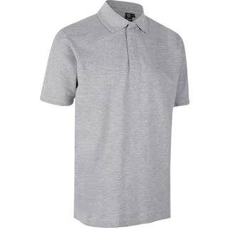 ID 0330 PRO Wear poloshirt trykknap Grå melange M