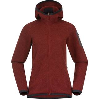 Bergans Women's Kamphaug Knitted Hoodie Chianti Red, S