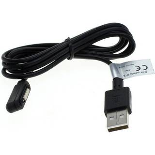 Magnetisk USB Opladerkabel - Sony Xperia Z1, Z1 Compact, Z2 - Sort