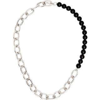 Jil Sander Beaded sterling silver necklace - silver - One Size