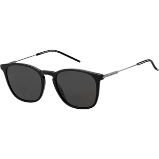 Tommy Hilfiger Mand TH 1764/S 807/IR Solbriller Acetat Sort Grå Rund Normal
