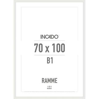 Træramme - Hvid -  Str:70 x 100 Cm