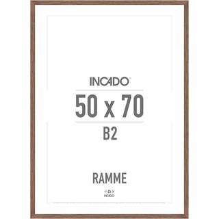 Træramme - Valnød -  Str:50 x 70 Cm