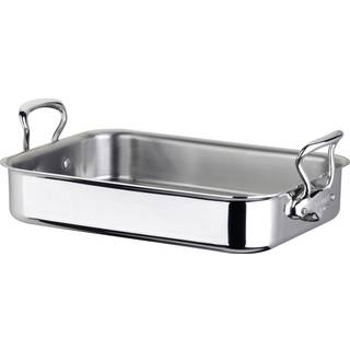 Mauviel - Roasting Pan Cook Style Steel - 35 x 25 x 7 cm - Ovnfaste fade - Sølv