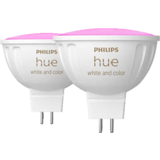 Philips Hue WCA MR16 LED-pære 6,3 W 2pk - På lager i butik