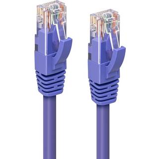 MICROCONNECT CAT6A UTP 1m Purple LSZH