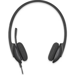 Logitech H340 USB Computer Headset Ledningsført Kontor/Callcenter Sort