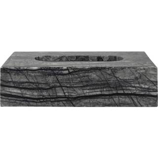 Mette Ditmer Marble lommetørklædeæske 14x25,5 cm Sort/Grå