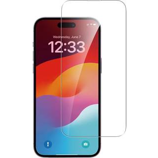 iPhone 15 Pro 4smarts Second Glass skærmbeskytter med monteringsramme - 9H - Klar