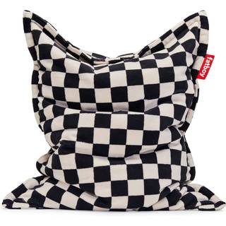 Fatboy original slim teddy sækkestol chess black ecru indoor