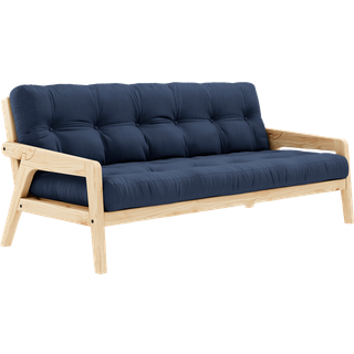 Grab Sovesofa Fra Karup Design i Massiv FSC Fyrretræ | Japandi - Klar lak - 737 Navy