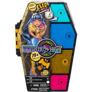 Monster High Doll and Fashion Set Cleo de Nile med Dress-Up Locker og 19+ overraskelser Skulltimate Secrets Black