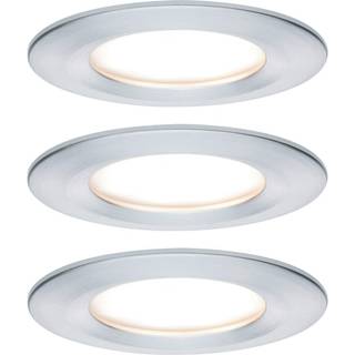 Paulmann LED-indbygningsspot Nova Coin 3 aluminium rund dæmpbar
