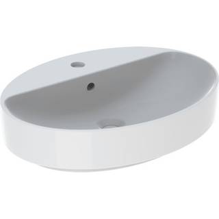 Geberit VARIFORM håndvask 600x450x158mm til bordplade, keratect glasur, hvid