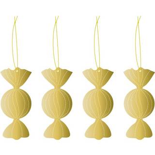 Cooee Design Cooee juleophæng messing 4-pak Caramel