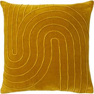 Furn Furn Ochre Yellow 45 x 45cm Mangata 100% Cotton Velvet Cushion