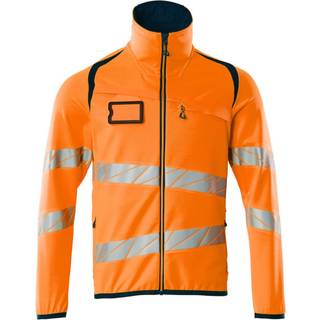 MASCOT® Fleecetrøje med lynlås Hi-Vis Orange/Mørk Marine 19103-315-14010 XL