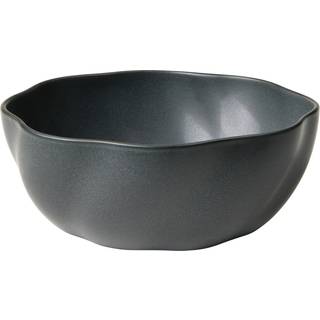 Broste Copenhagen Limfjord Skål Melange 20 Cm - Serveringsskåle Stentøj Mørkegrå - 14533486