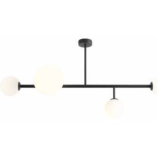 Loftlampe Dione, 4 lyskilder, sort