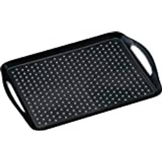 Serveringsbakke, plast, 45,5 x 32 cm, sort - Kesper