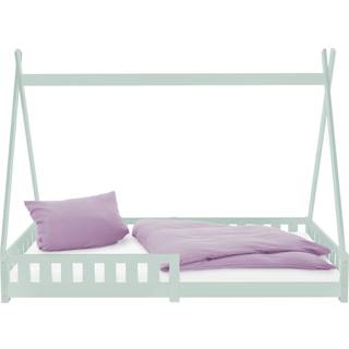 Børneseng Teepee turkis falde ud træ seng House House Bed Pine Wood 200x90cm