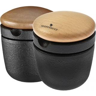 Skeppshult Gewürzmühle Swing S - Gusseisen mit Walnussholzdeckel - Braun,Schwarz