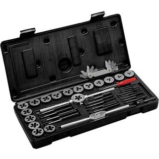 Performance Tool W4001DB 40-delt SAE Tap og Die Set | Grove og fine tr?de | V?sentlig gevind Rethreading Tool Kit med tilbeh?r og opbevaringssag