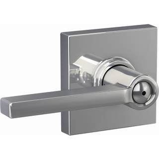 Schlage F40 Lat 625 Col Latitude Lever med Collins Trim Bed & Bath Privacy Door Lock Bright Chrome