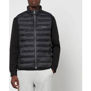 BOSS Green Herren Steppweste schwarz unifarben