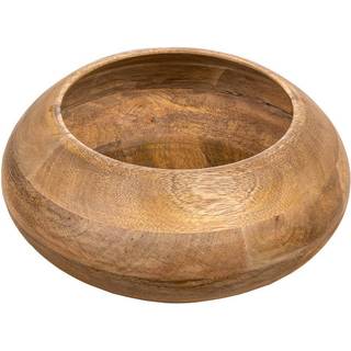 Bloomingville Natural Modern Round Wood Bowl Finish 9.25 """"