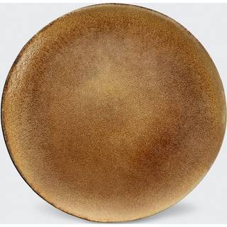 L'Objet Tableware - 'Terra' dessert plate, leather in Leather Stoneware