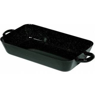 Riess Classic Bratformen Bratpfanne 29 x 18 cm - Emaille - Schwarz