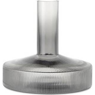 Ferm Living, Ripple Vinkaraffel - Smoked Grey