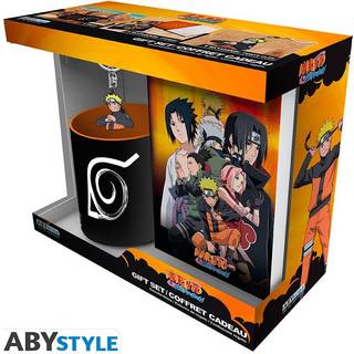 Abysse NARUTO SHIPPUDEN - Pck Mug320ml + Nøglering PVC + Notesbog Naruto