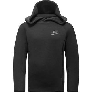 Nike Sportswear Tech Fleece-pullover-hættetrøje til større børn (drenge) - sort - L