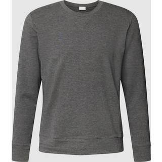Mey Herren Sweatshirt grau Baumwolle & Mix unifarben