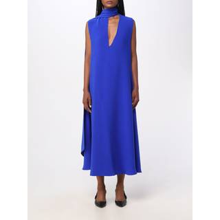 Ferragamo V-neck midi dress - blue - XXXS