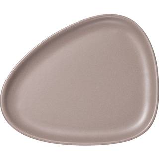 LIND DNA Curve Stoneware asiet 19x22 cm Warm Grey