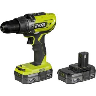 Ryobi R18PD3 ONE+ 18V Slagbore-/skruemaskine med 2 batteri og lader