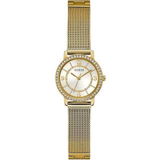 GUESS GW0534L2 Melody Gold Plated Mesh Bracelet Watch - W96268