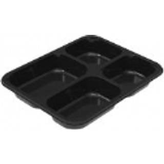 Bakke plastbakke 735ml CPET 4-rums 140/155/185/255ml sort