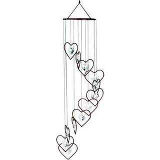 Red Carpet Studios 11026 Spiral Tunes Wind Chimes Heart Red/Crystal