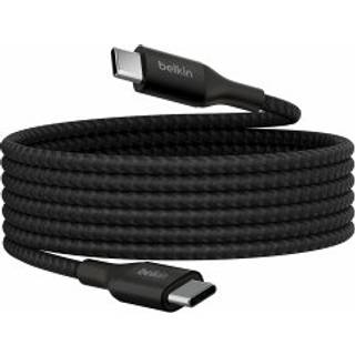 Belkin 240w Usb-c To Usb-c Cable Braided 2m. Usb C Usb C Hvid