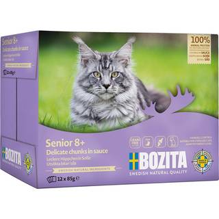 Bozita Feline Grain Free Senior 8+ Ekstra Kylling i sauce 12x85 g