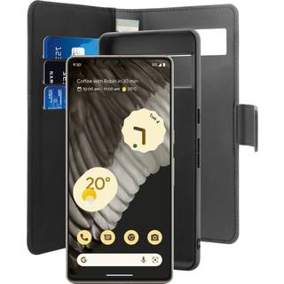 Puro 2-i-1 Google Pixel 7a pungetui (sort) - På lager i butik